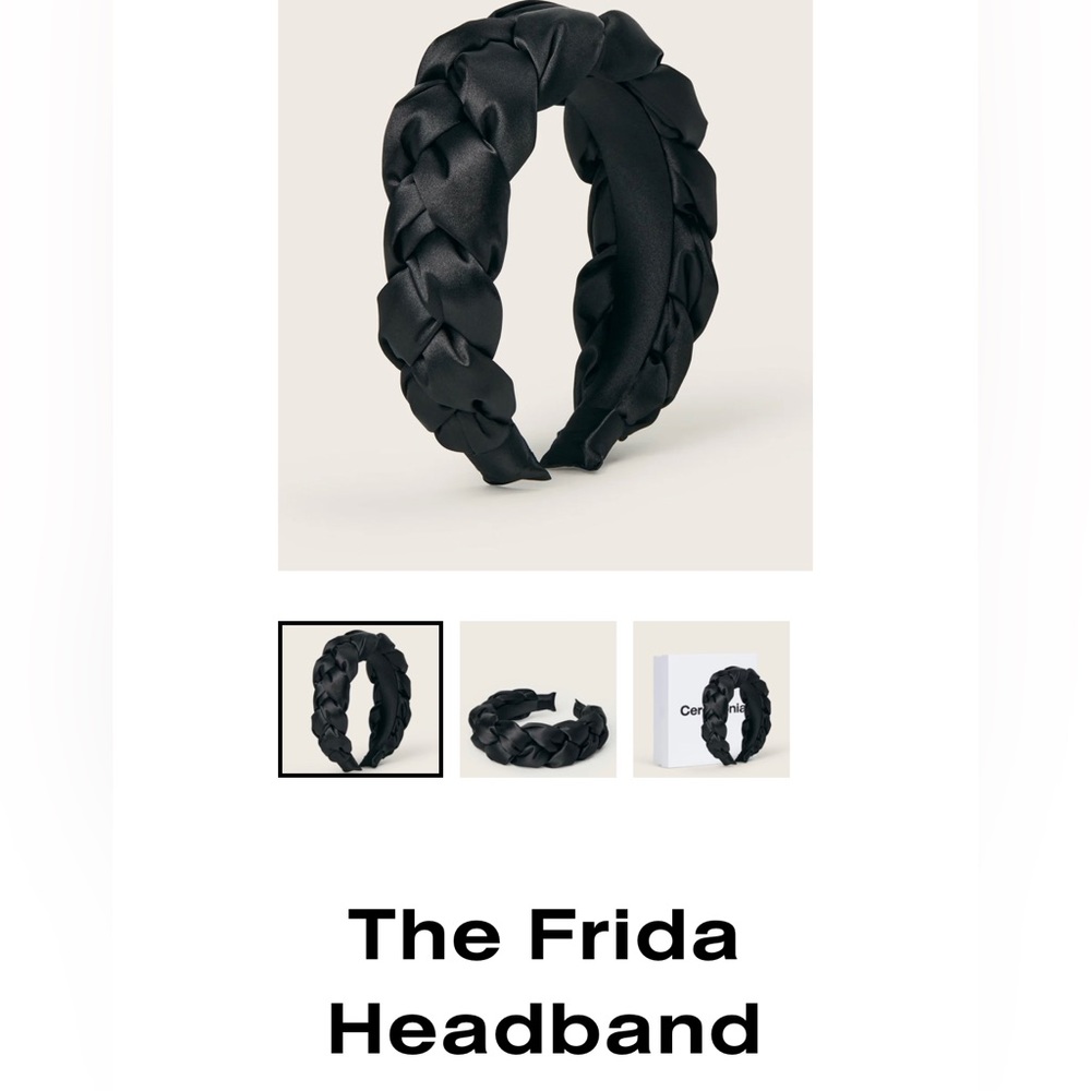 Black headband by Ceremonia